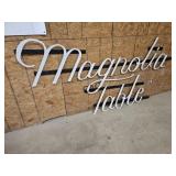 Magnolia Table Metal Sign