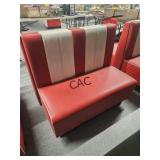 Red/White Restaurant Booth