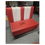 Red/White Restaurant Booth