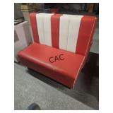 Red/White Restaurant Booth