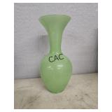 Vintage Fenton Green Opaline Jadeite Vase