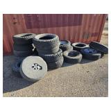 Huge Assortment of Tires and Wheels