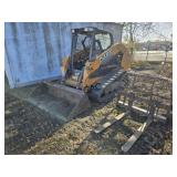 Case TV380 Tracked Skid Steer w/Bucket/Pallet Fork