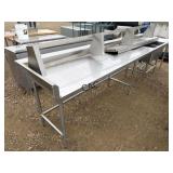 Stainless Double Sink Table