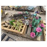 Lot of Metal Garden and Wall Art