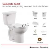 (3)Cadet 12 in. Antimicrobial 2pc Elongated Toilet