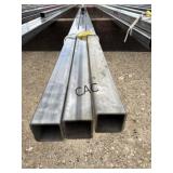 3pc 2"x2"x23ï¿½9" Galv. Square Tubing 11ga
