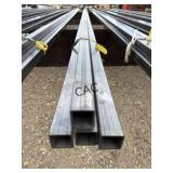 4pc 1.5"x1.5ï¿½x21ï¿½ Galv. Square Tubing 12ga