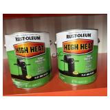 2ct NEW 1GAL Rust-oleum High Heat Black
