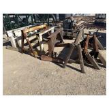 Lot of 8 HD Steel Sawhorses