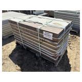 8pc 24'X48' Non-Textured Brown Stone