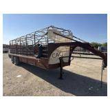 Homemade 24'x6' Stock Trailer(BOS ONLY)