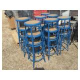 Lot of Blue Stools