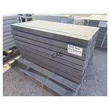 8ct 24'X48' Non-Textured Dark Gray Stone