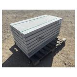 8ct 24'X48' Non-Textured Light Gray Stone