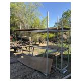 Lot of 2 Metal Shelving Units