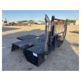 Flatbed Truck Bed w/Chrome Stack