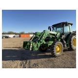 John Deere 5100E Cab/Air 4WD w/JD240 Loader/Spear
