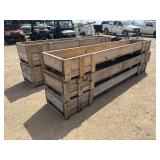 Lot of 5 Wooden Flower Beds