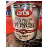 7pc of 1GAL Krylon Rust Tough Leather Brown