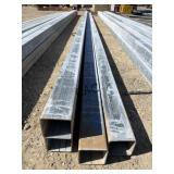 4pc 4'x4'x26' Galvanized Square Tubing