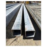 4pc 4'x4'x26' Galvanized Square Tubing