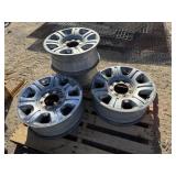 Lot of 4 8 Lug Wheels