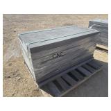 8ct 24'X48' Textured Dark Gray Stone