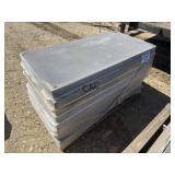 8pc 24'X48' Non-Textured Dark Gray Stone