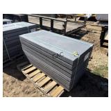 8pc 24'X48' Non-Textured Dark Gray Stone