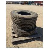 Lot of 3 Michelin 12R22.5 Tires