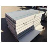 16ct 24'X24' Non-Textured Light Gray Stone