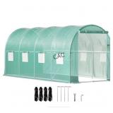 NEW 7'x7'x15' Galv. Steel Greenhouse