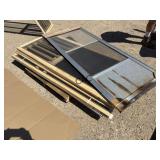 Lot of 7 Assorted Size Screen Doors