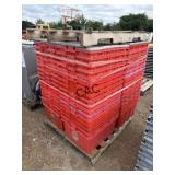 Pallet Lot of Assorted Plastic Totes/Lids