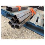 6pc 1 1/2"x1 1/2"x55" Square Tubing