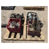 Lot of 2"-4" Galvanized Pipe Couplings