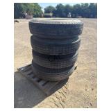 Lot of 4 10.00-20 Container Tires