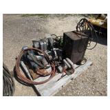 Lot of Assorted Saws, Air Hose & Battery Charger