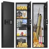NEW Tiskgg 51.18" Tall Wall Safe with 4 Shelves