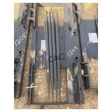 NEW JCT Skid Steer Quadruple Tine Bale Spear