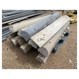 Lot of Concrete Parking Curbs