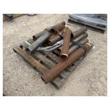 Pallet Lot of Assorted Round Pipe Pieces