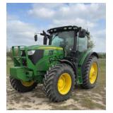 John Deere 6150R Cab/Air Tractor, 882hrs