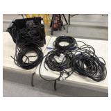 Crate of Assorted Cabling