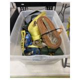 Tub of Assorted Ratchet Straps