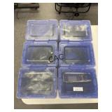 Lot of 6 Akro-mils Containers w/Contents