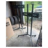 Lot of 2 Rolling TV Stands