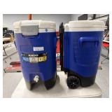 Lot of 2 Igloo Sport 5 Gallon Rolling Coolers