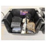 Crate of Assorted Electronic Tools and More